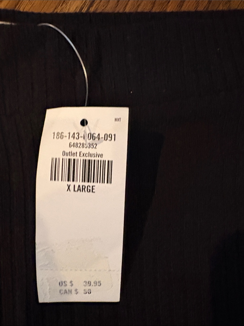 NWT Abercrombie & Fitch Black Ribbed Midi Skirt - Picture 4 of 10